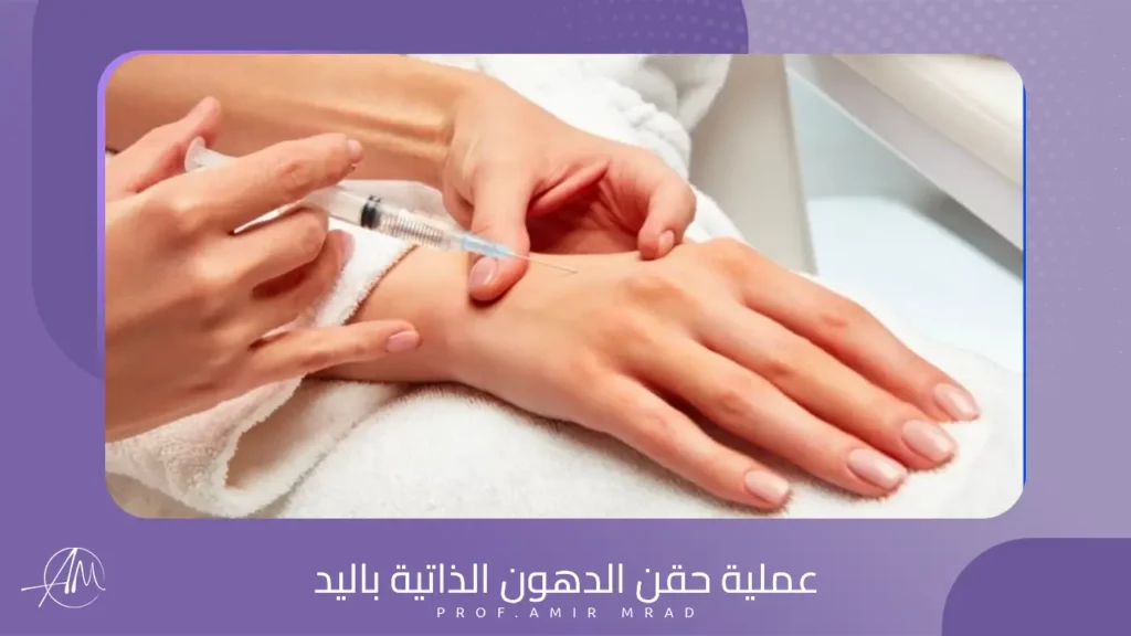 عملية حقن الدهون الذاتية باليد